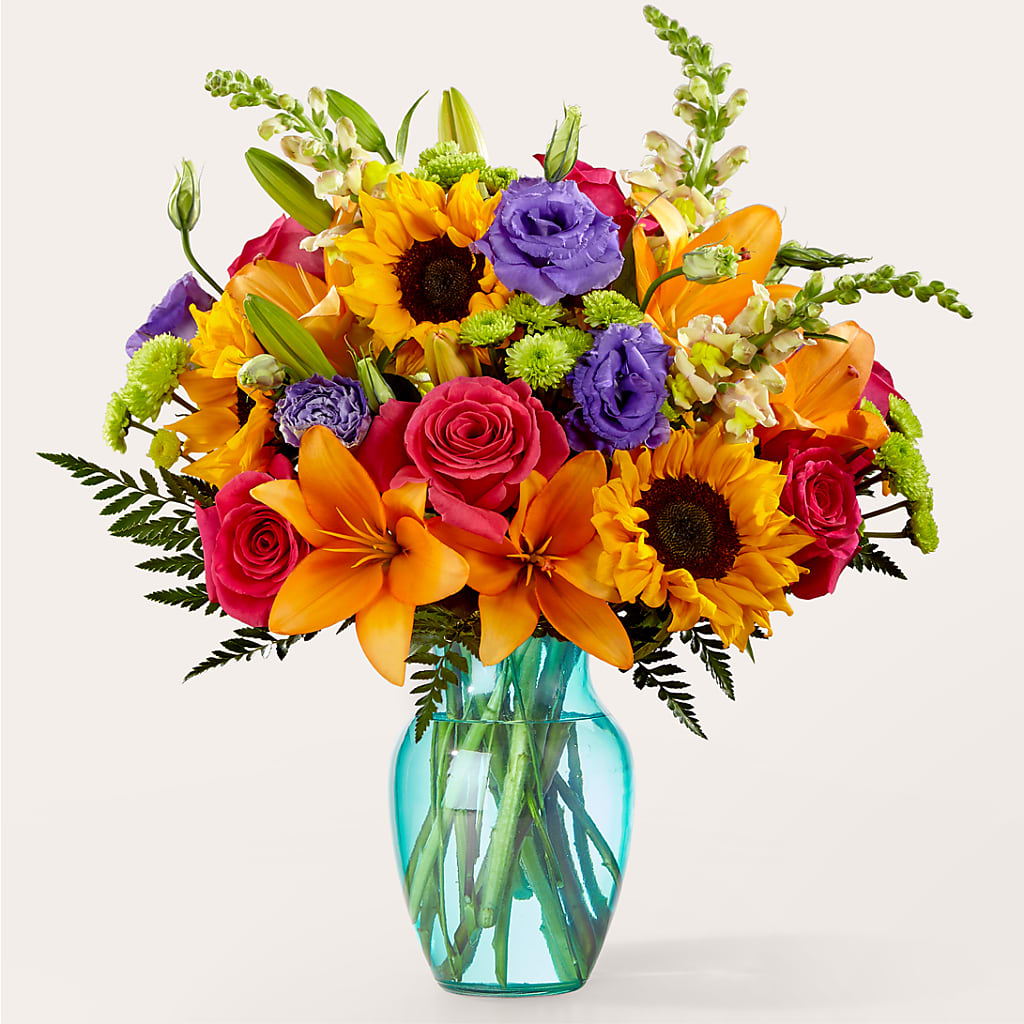 Double Rainbow Bouquet – Gutierrez Flowers, Sylmar CA