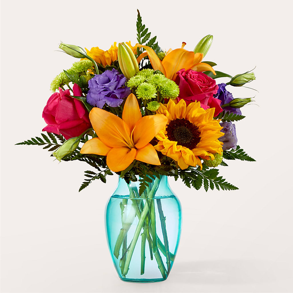 Double Rainbow Bouquet – Gutierrez Flowers, Sylmar CA