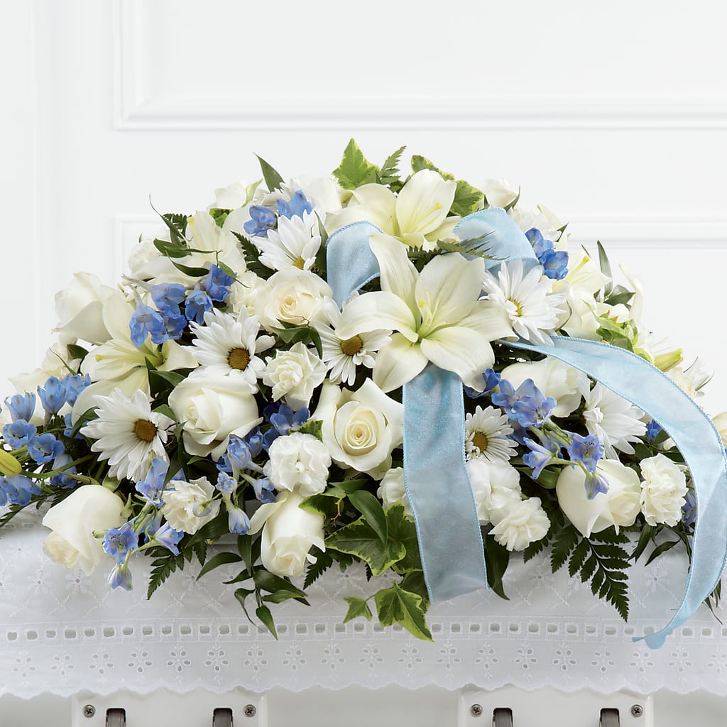 Tender Treasure Casket Spray – Gutierrez Flowers, Sylmar CA