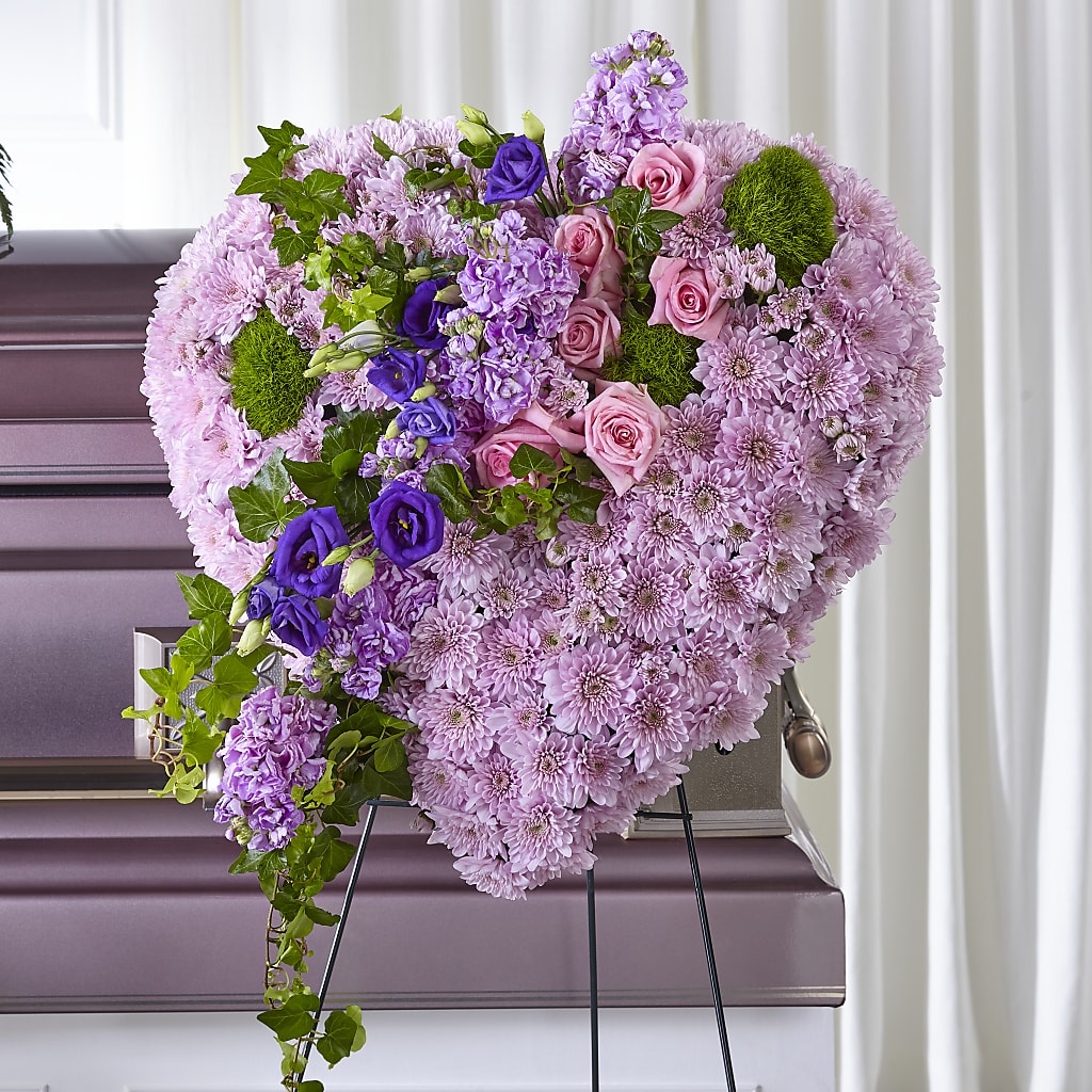 Treasured Love Standing Heart – Gutierrez Flowers, Sylmar CA