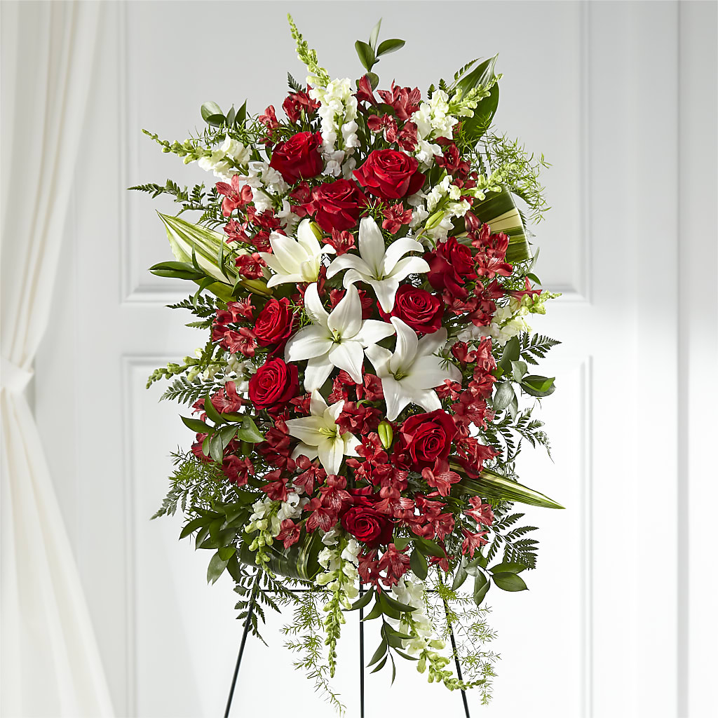 Everlasting Memory Standing Spray – Gutierrez Flowers, Sylmar CA
