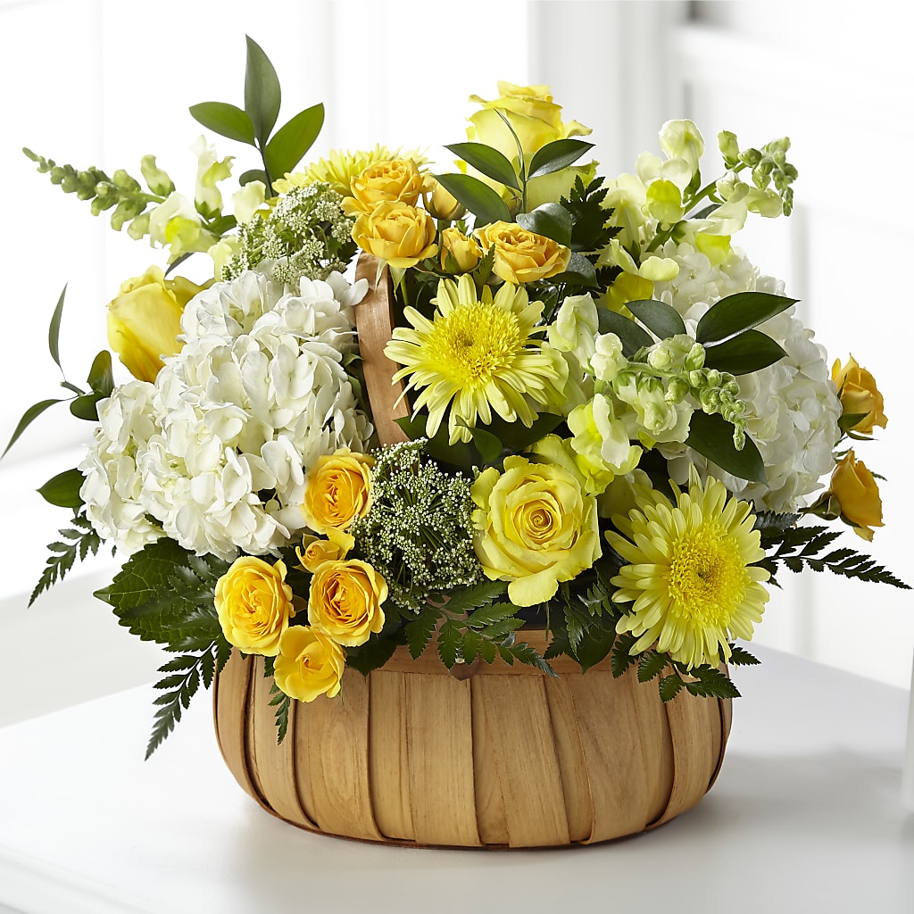 Rustic Remembrance Basket – Gutierrez Flowers, Sylmar CA