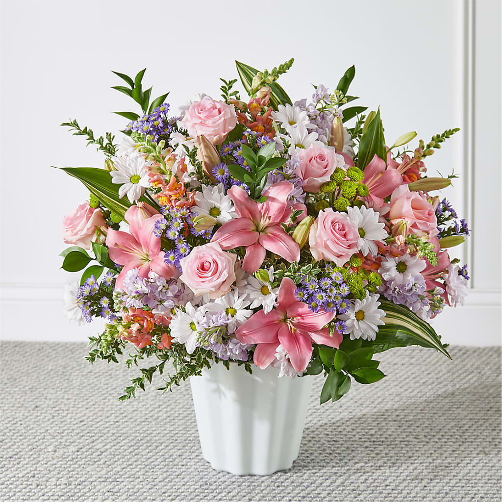 Abundant Compassion Floor Basket – Gutierrez Flowers, Sylmar CA