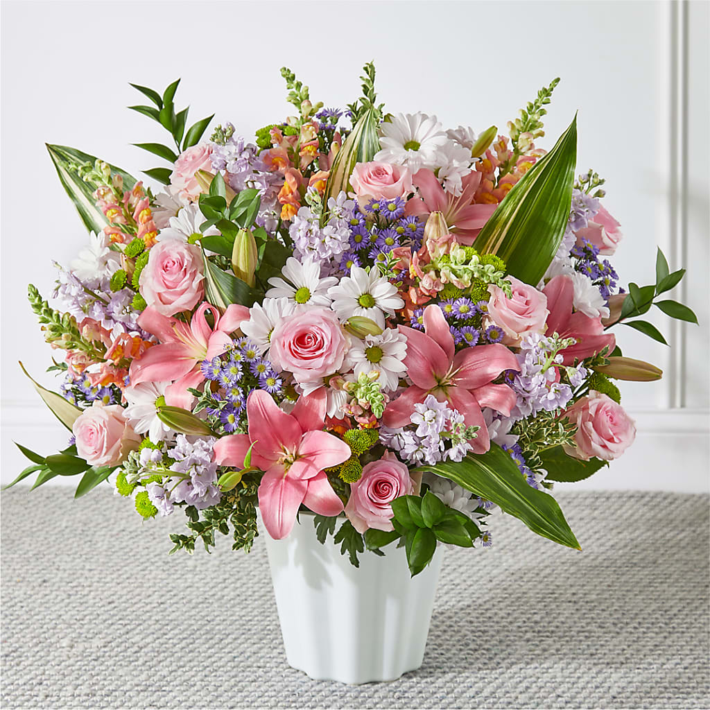 Abundant Compassion Floor Basket – Gutierrez Flowers, Sylmar CA