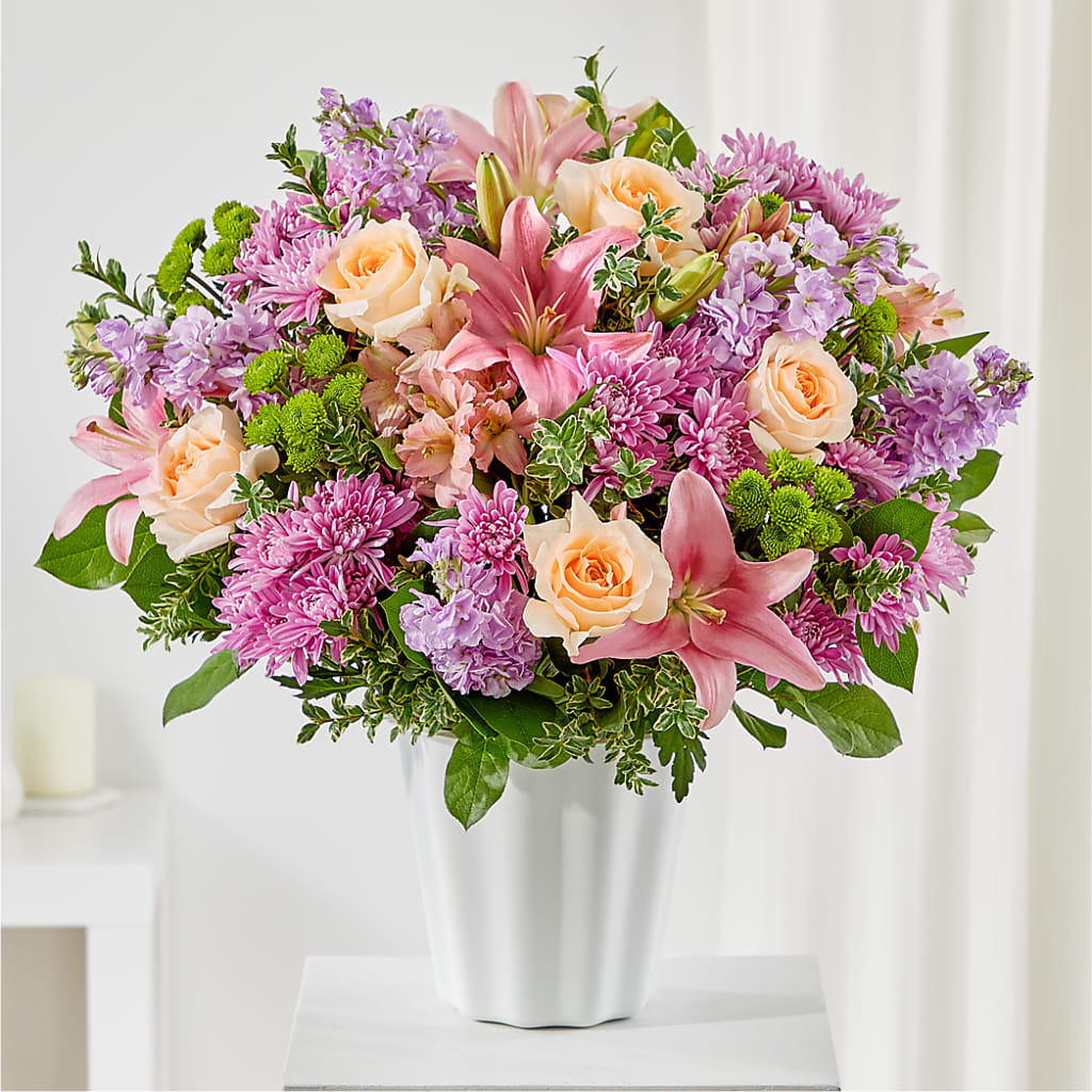 Supportive Embrace Tabletop Basket – Gutierrez Flowers, Sylmar CA