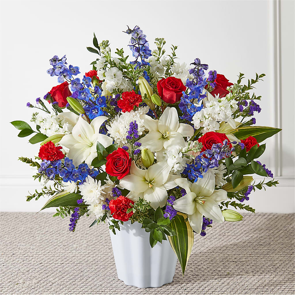 Consoled Floor Basket – Gutierrez Flowers, Sylmar CA