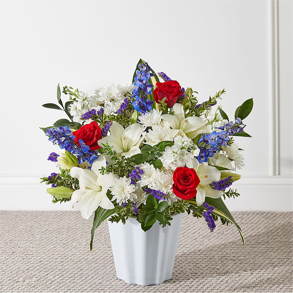 Consoled Floor Basket – Gutierrez Flowers, Sylmar CA