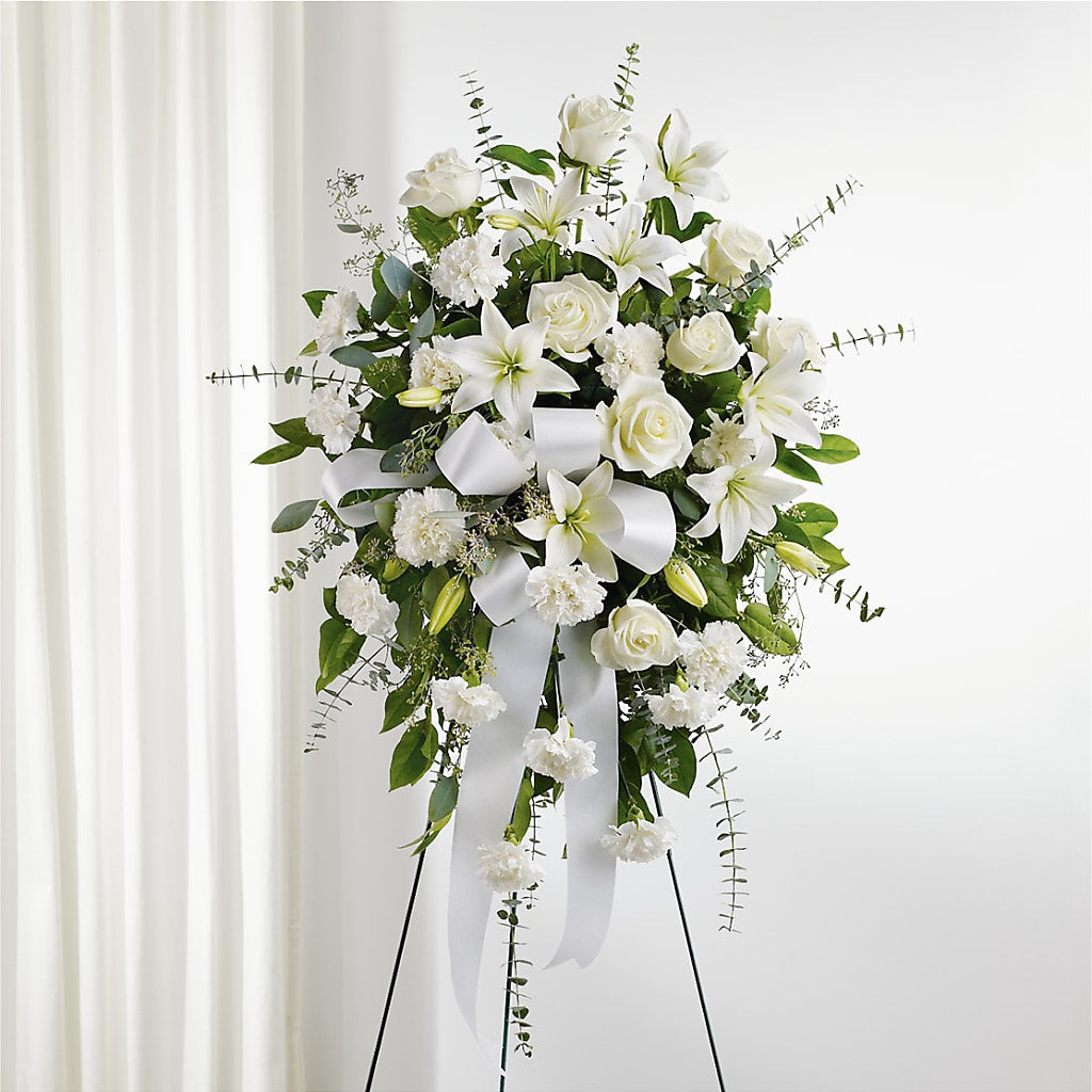 With Care Standing Spray – Gutierrez Flowers, Sylmar CA