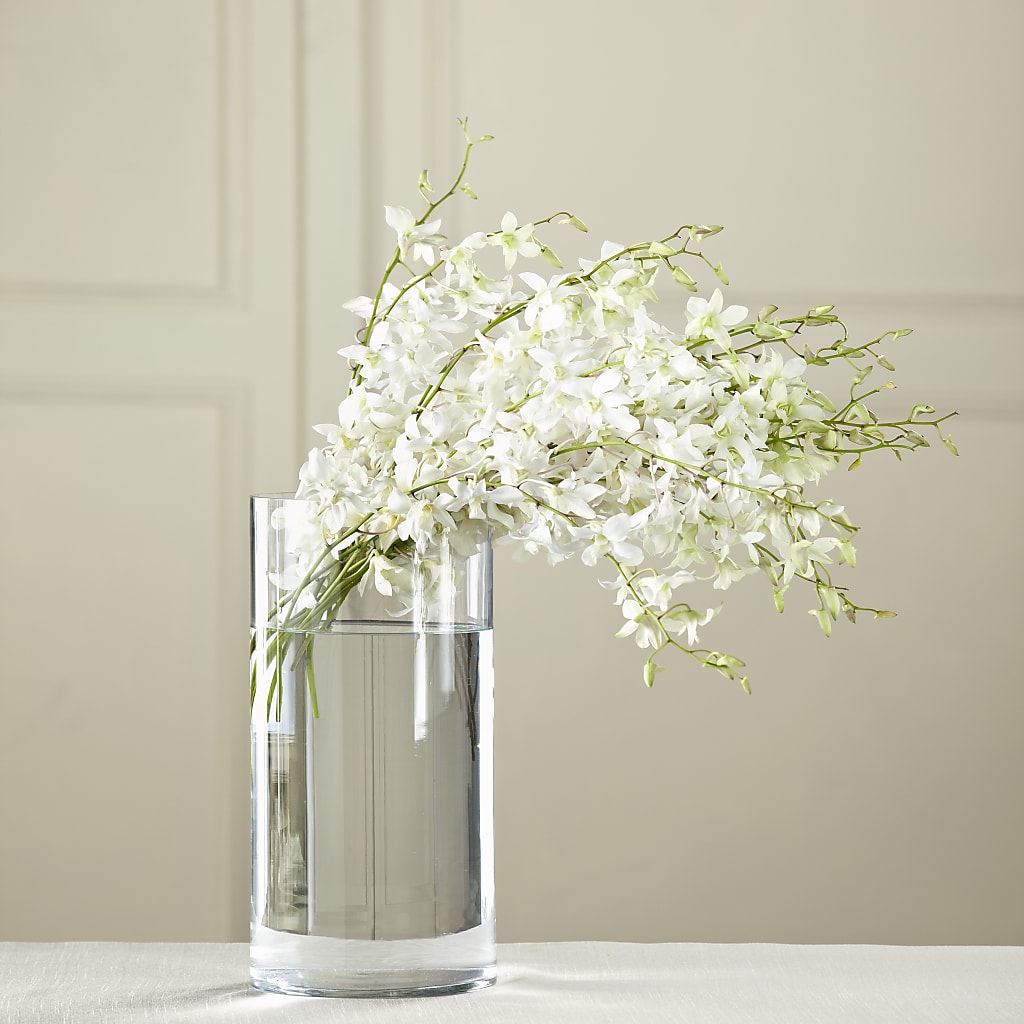 White Dendrobium Bouquet – Gutierrez Flowers, Sylmar CA