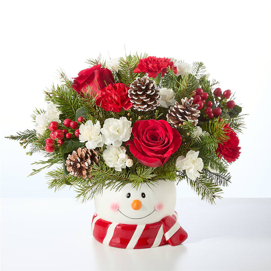 Jolly Snowman Bouquet –  Gutierrez Flowers, Sylmar CA