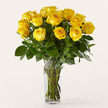 Long Stem Yellow Rose Bouquet –  Gutierrez Flowers, Sylmar CA