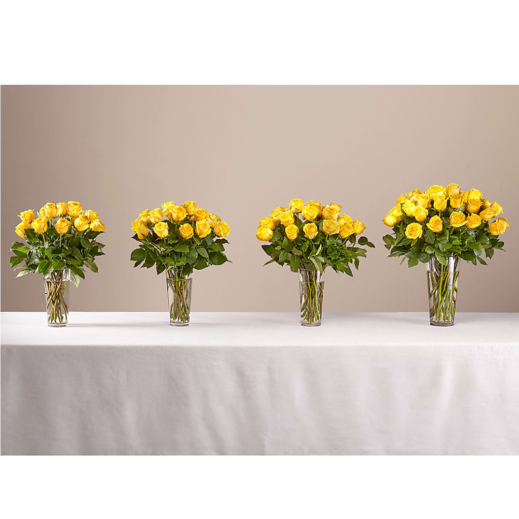 Long Stem Yellow Rose Bouquet –  Gutierrez Flowers, Sylmar CA