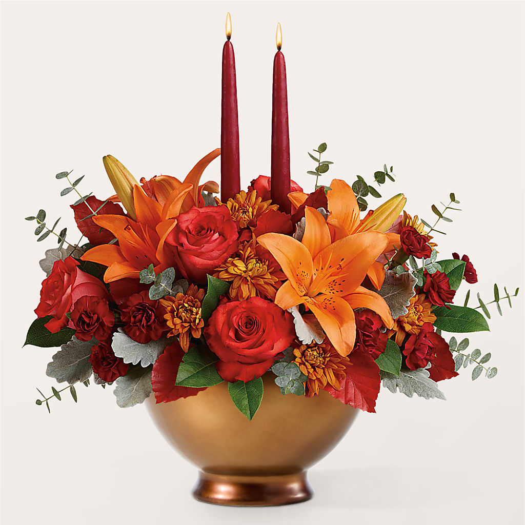 Fruits of Fall Centerpiece –  Gutierrez Flowers, Sylmar CA