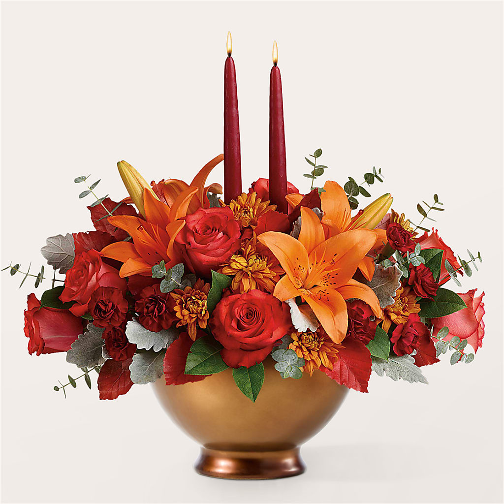Fruits of Fall Centerpiece –  Gutierrez Flowers, Sylmar CA