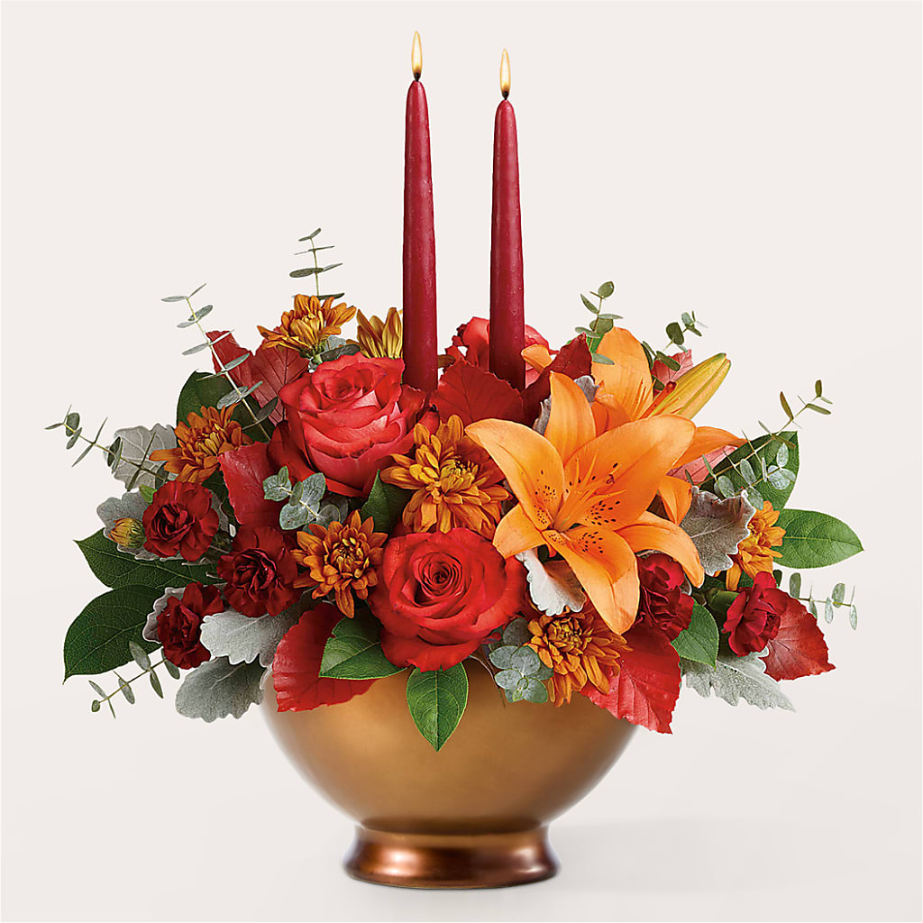 Fruits of Fall Centerpiece –  Gutierrez Flowers, Sylmar CA