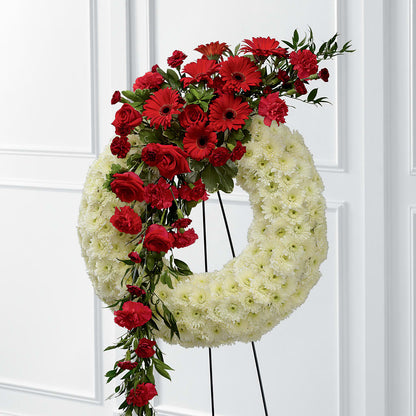 Graceful Tribute Wreath –  Gutierrez Flowers, Sylmar CA