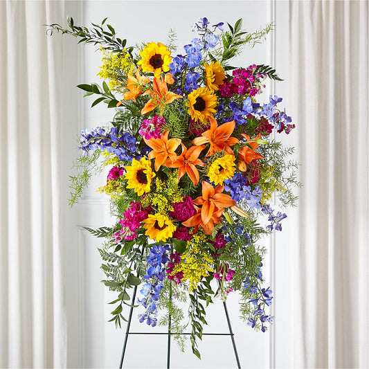 Sunlit Memories Standing Spray (Standard) –  Gutierrez Flowers, Sylmar CA