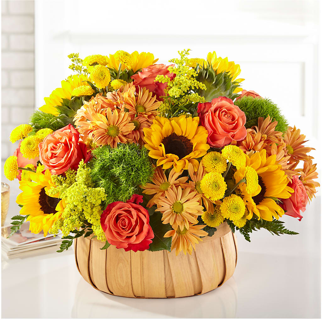 Harvest Sunflower Basket –  Gutierrez Flowers, Sylmar CA