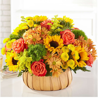 Harvest Sunflower Basket –  Gutierrez Flowers, Sylmar CA