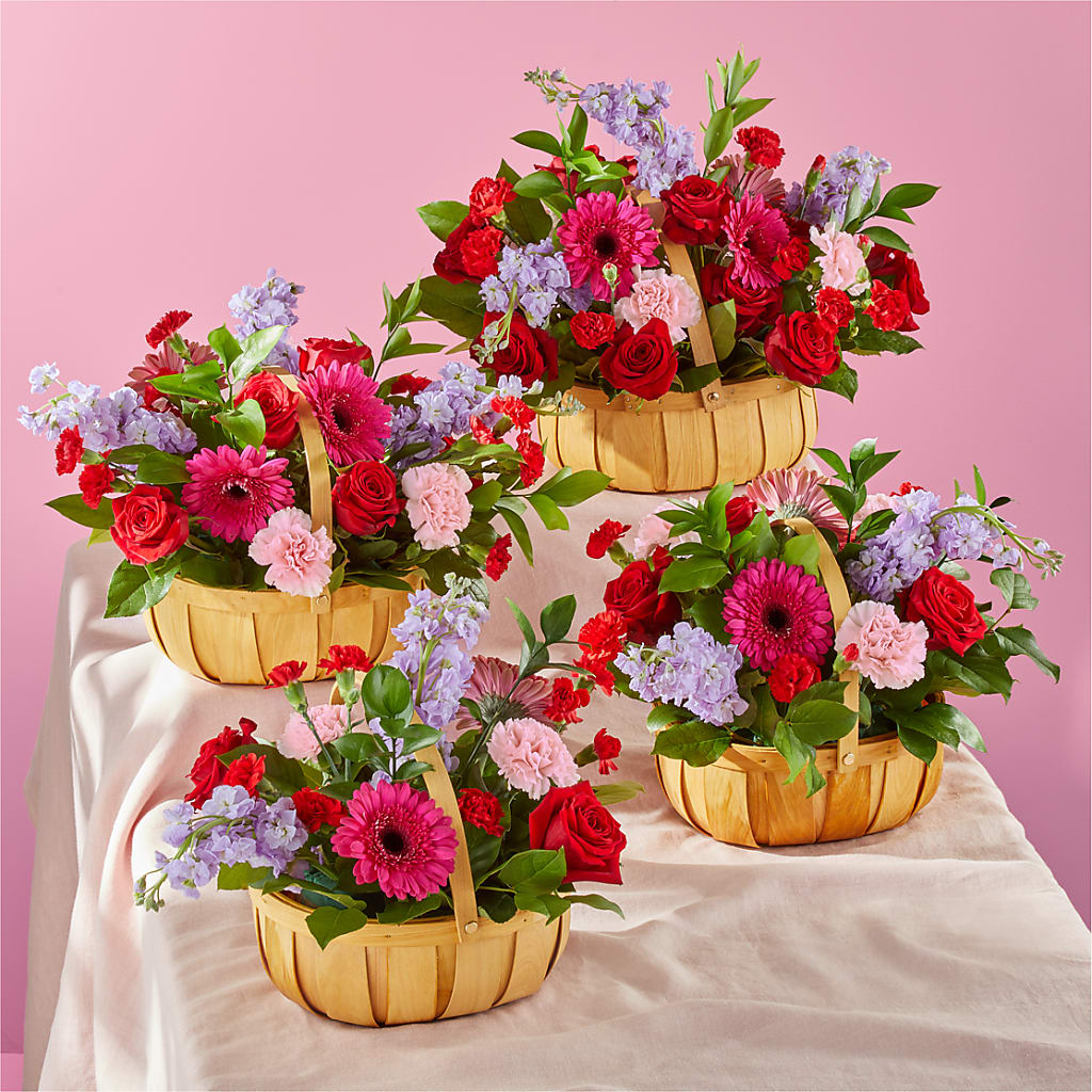 Pink Picnic Basket –  Gutierrez Flowers, Sylmar CA