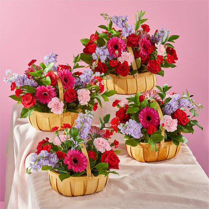 Pink Picnic Basket –  Gutierrez Flowers, Sylmar CA