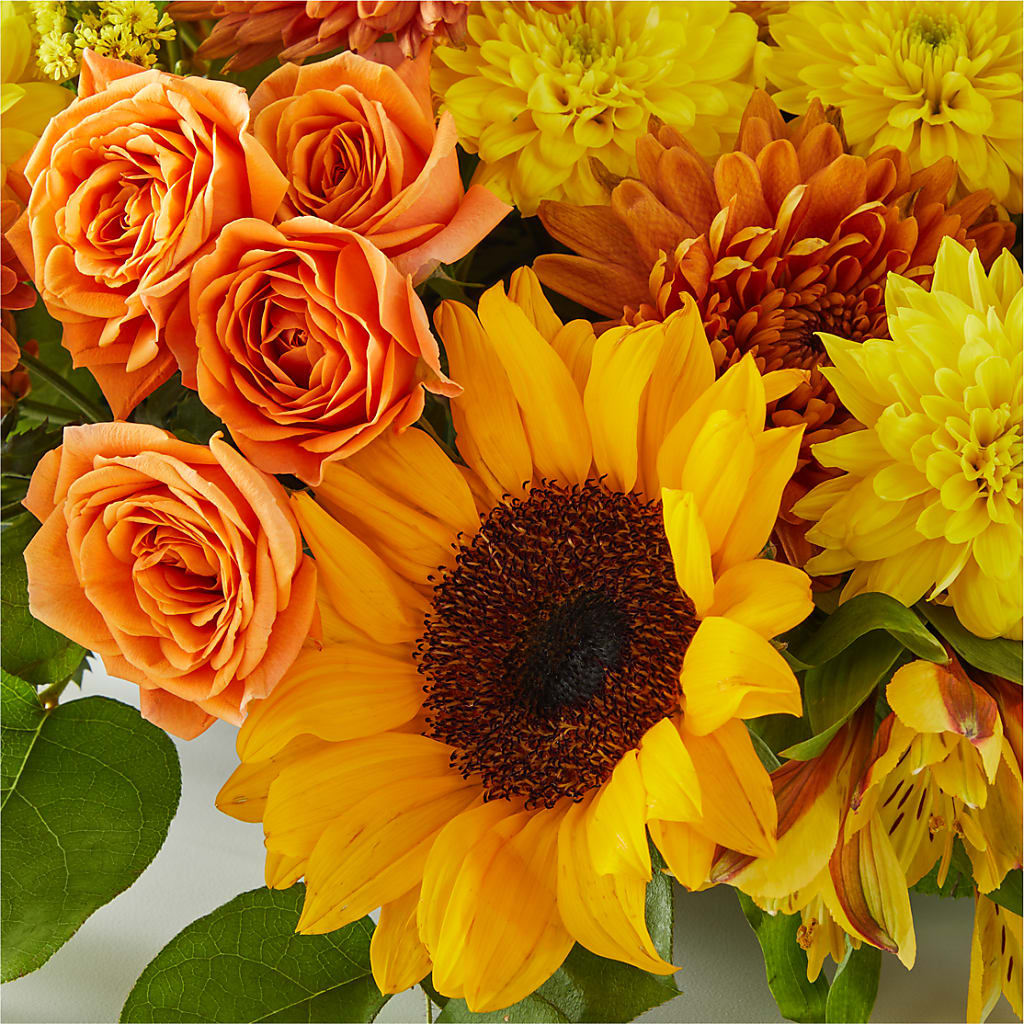 Autumn Harmony Centerpiece –  Gutierrez Flowers, Sylmar CA