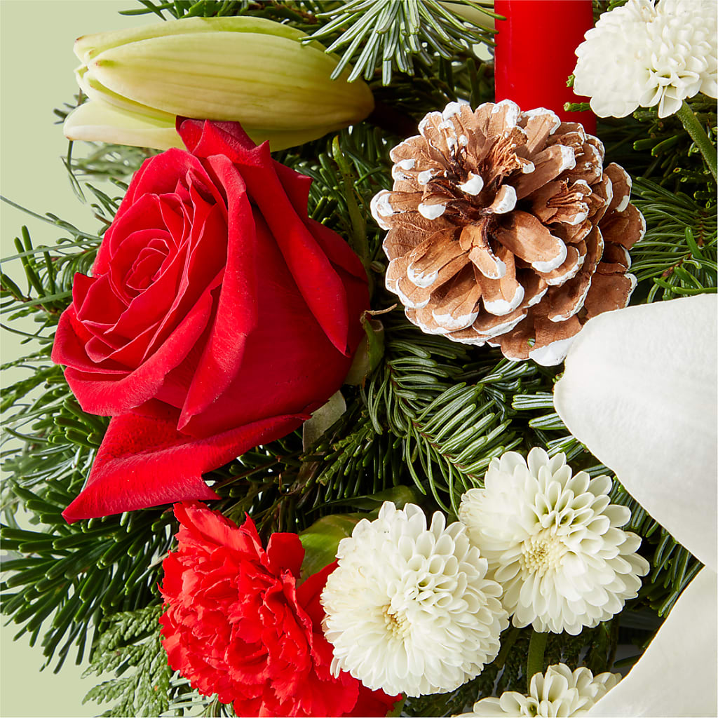 Seasonal Festivities Centerpiece –  Gutierrez Flowers, Sylmar CA