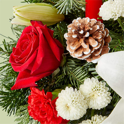 Seasonal Festivities Centerpiece –  Gutierrez Flowers, Sylmar CA