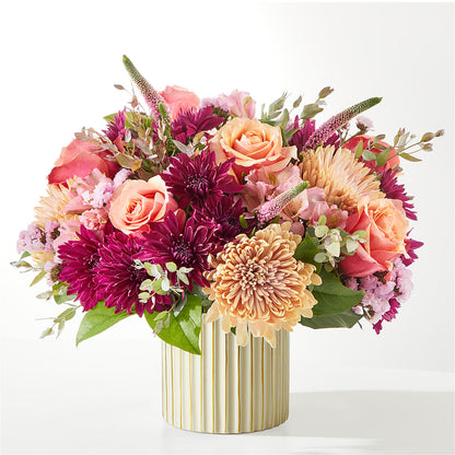 Berry Cobbler Bouquet with Ivory Vase –  Gutierrez Flowers, Sylmar CA
