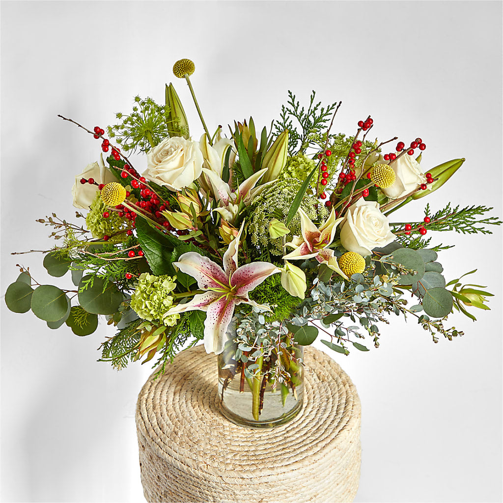 Berry & Bright Bouquet –  Gutierrez Flowers, Sylmar CA